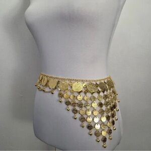 Chic Gold Coin Belt for Women